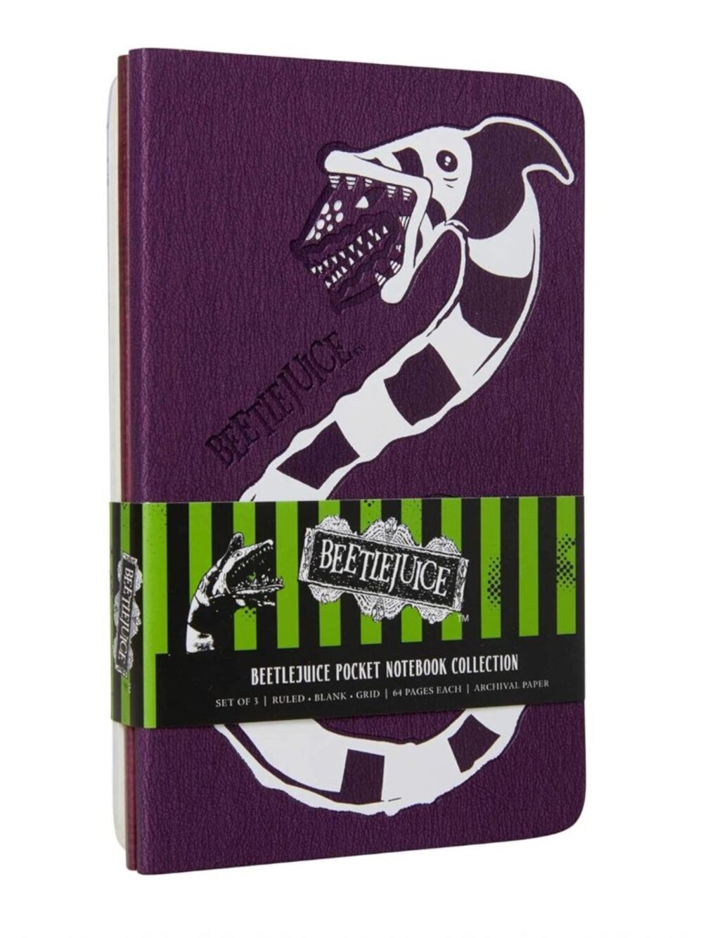 Beetlejuice Imagery 3 Pack Pocket Notebook Collection - 80's Movie Classics